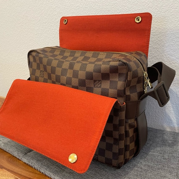 11. Louis Vuitton Brown Naviglio Damier Canvas Crossbody Bag - Picture 5 of 15